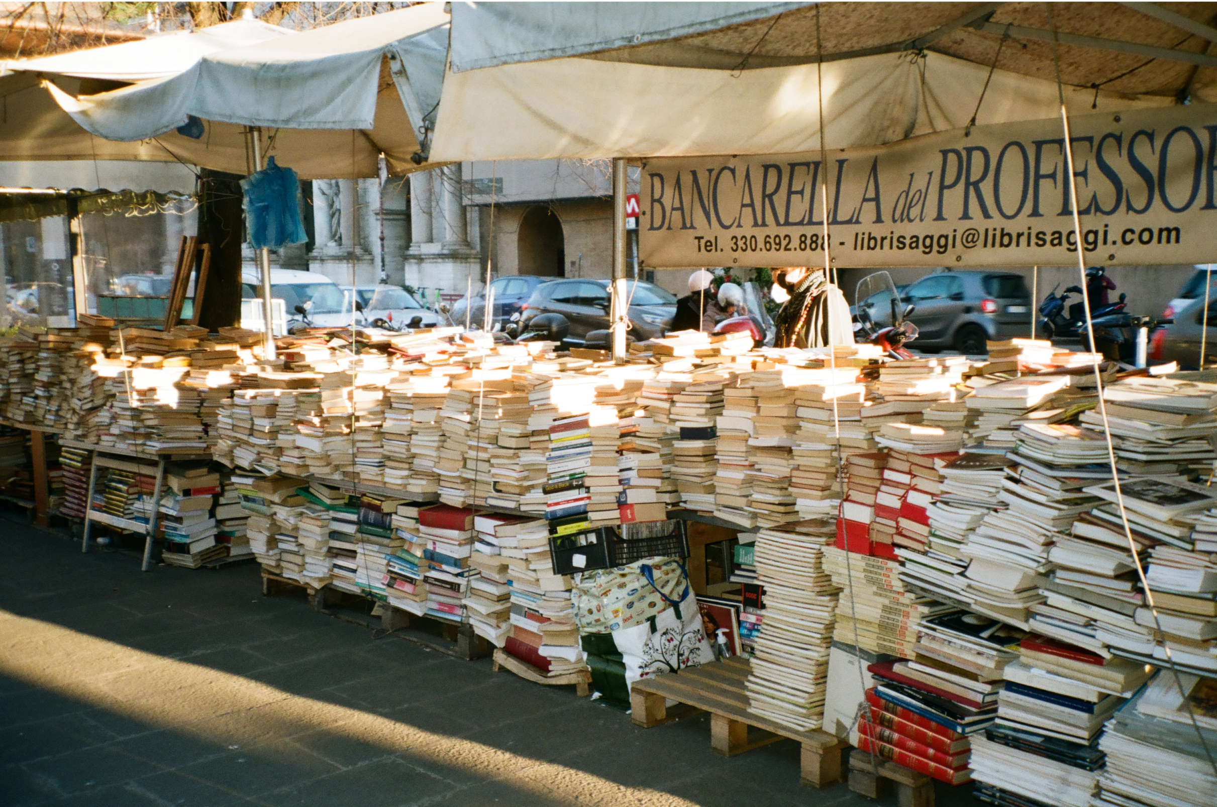 From one of the markets in one of the many piazzas 
