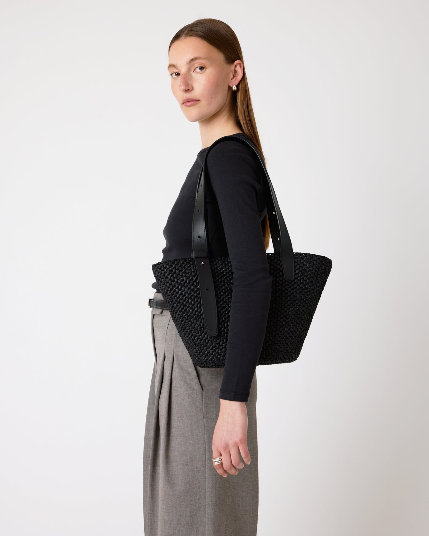 The Bianca Raffia Bag Small