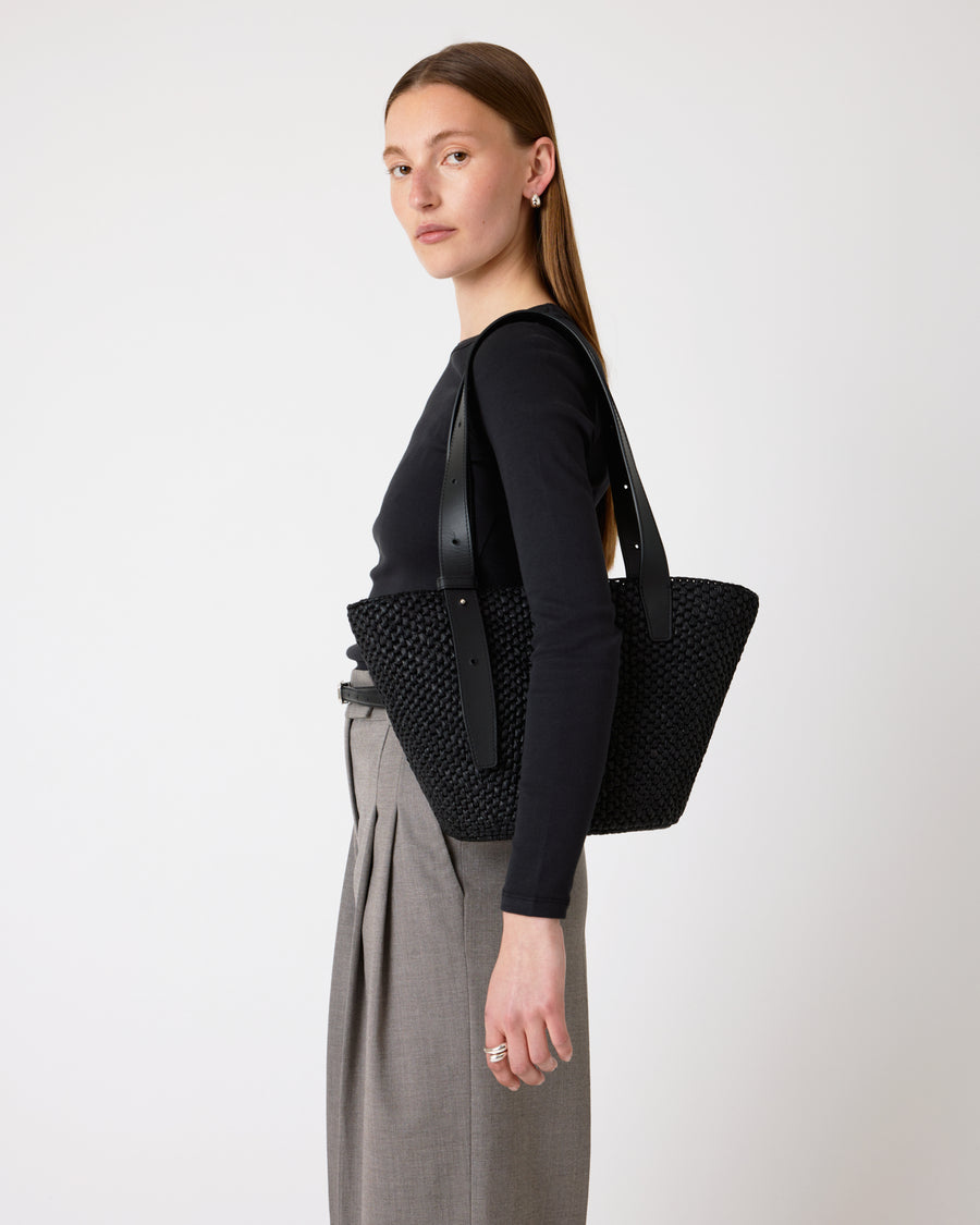 The Bianca Raffia Bag Small
