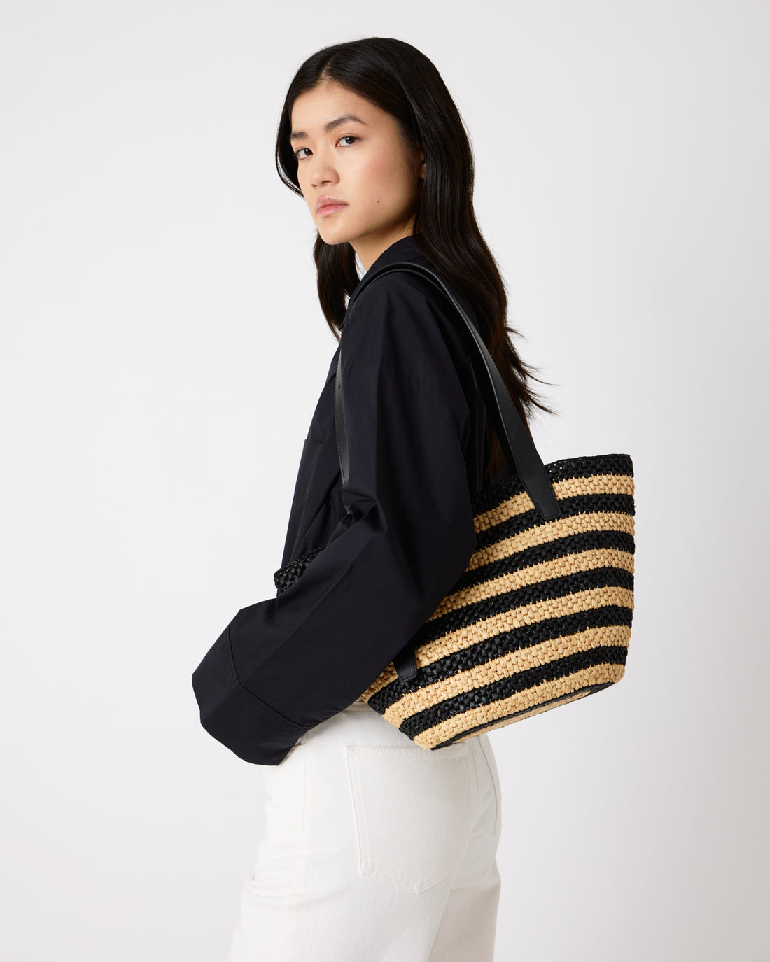 The Bianca Raffia Bag Small