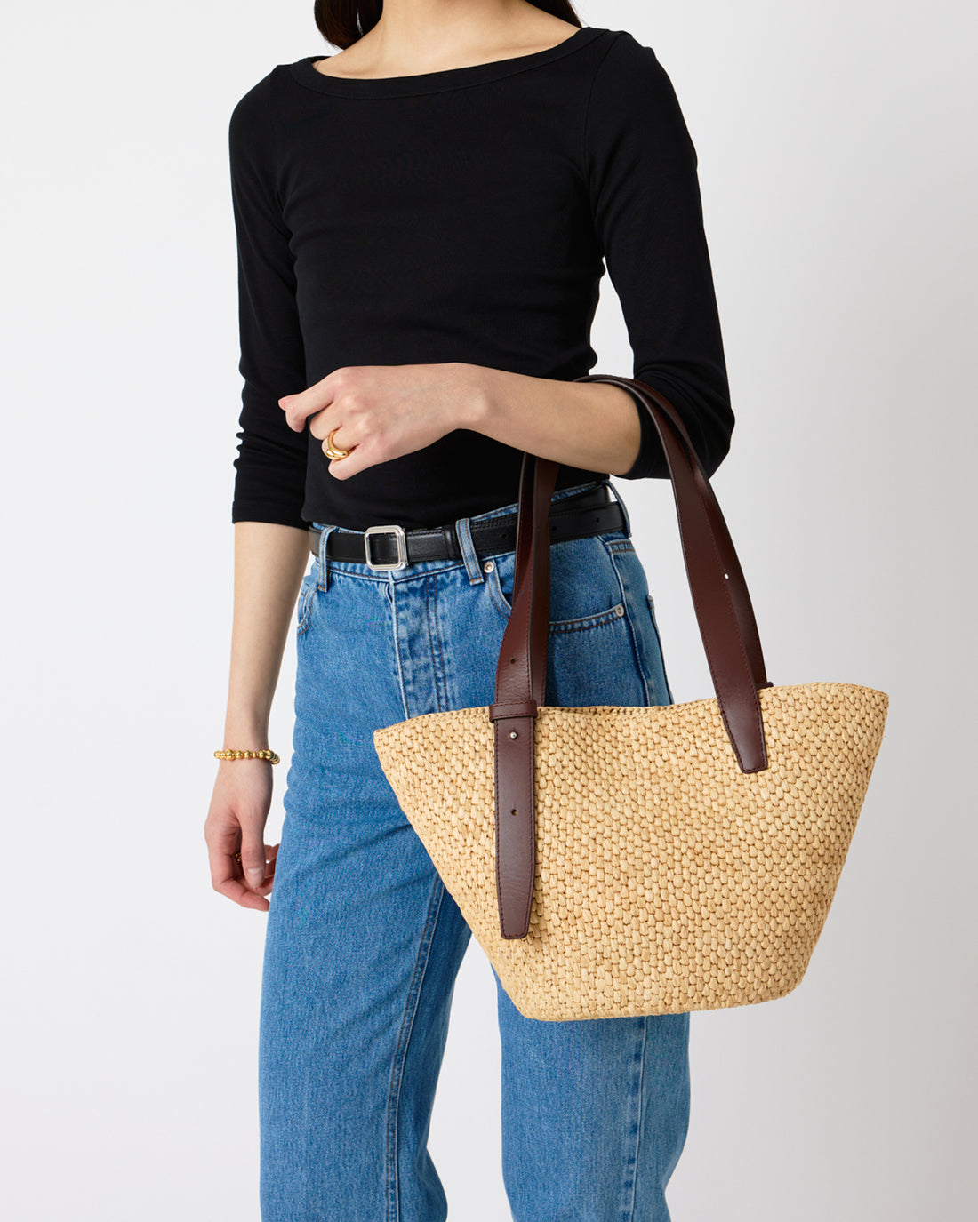 The Bianca Raffia Bag Small